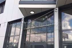 Стеклянные козырьки на вантах в Ростове-на-Дону. Готовые проекты ПерилаГлавСнаб - фото 12