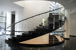 Стеклянные перила для винтовых лестниц в Ростове-на-Дону. Готовые проекты ПерилаГлавСнаб - фото 15