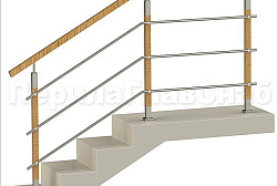 Перила и ограждения из нержавейки и дерева в Ростове-на-Дону. Готовые проекты ПерилаГлавСнаб - фото 30 Перила и ограждения из нержавейки и дерева в Ростове-на-Дону. Готовые проекты ПерилаГлавСнаб - фото 30