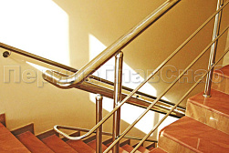 Ограждения из нержавеющей стали с тремя ригелями в Ростове-на-Дону. Готовые проекты ПерилаГлавСнаб - фото 15