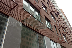 Стеклянные козырьки на вантах в Ростове-на-Дону. Готовые проекты ПерилаГлавСнаб - фото 5