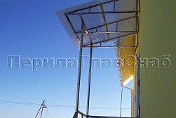 Козырьки и навесы на металлокаркасе в Ростове-на-Дону. Готовые проекты ПерилаГлавСнаб - фото 22