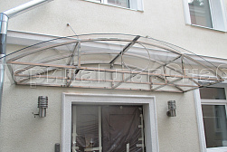 Козырьки и навесы на металлокаркасе в Ростове-на-Дону. Готовые проекты ПерилаГлавСнаб - фото 1