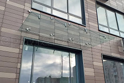 Стеклянные козырьки на вантах в Ростове-на-Дону. Готовые проекты ПерилаГлавСнаб - фото 1