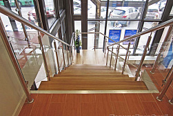 Ограждения из нержавейки со стеклом в Ростове-на-Дону. Готовые проекты ПерилаГлавСнаб - фото 12