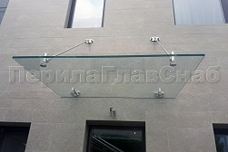 Стеклянные козырьки на вантах в Ростове-на-Дону. Готовые проекты ПерилаГлавСнаб - фото 19