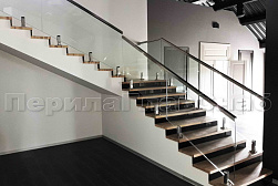 Цельностеклянные ограждения на несущем стекле в Ростове-на-Дону. Готовые проекты ПерилаГлавСнаб - фото 5