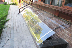 Козырьки и навесы на металлокаркасе в Ростове-на-Дону. Готовые проекты ПерилаГлавСнаб - фото 7