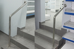 Ограждения и перила без ригелей из нержавеющей стали (без заполнения) в Ростове-на-Дону. Готовые проекты ПерилаГлавСнаб - фото 1