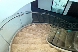 Стеклянные перила для винтовых лестниц в Ростове-на-Дону. Готовые проекты ПерилаГлавСнаб - фото 6 Стеклянные перила для винтовых лестниц в Ростове-на-Дону. Готовые проекты ПерилаГлавСнаб - фото 6