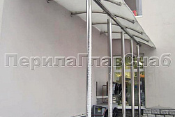 Козырьки и навесы на металлокаркасе в Ростове-на-Дону. Готовые проекты ПерилаГлавСнаб - фото 27