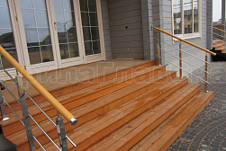 Перила и ограждения из нержавейки и дерева в Ростове-на-Дону. Готовые проекты ПерилаГлавСнаб - фото 9