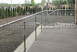 Ограждения из нержавейки со стеклом в Ростове-на-Дону. Готовые проекты ПерилаГлавСнаб - фото 21