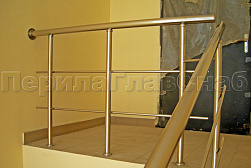 Перила и ограждения из нержавеющей стали с двумя ригелями в Ростове-на-Дону. Готовые проекты ПерилаГлавСнаб - фото 8