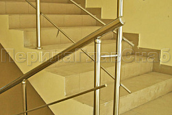 Перила и ограждения из нержавеющей стали с двумя ригелями в Ростове-на-Дону. Готовые проекты ПерилаГлавСнаб - фото 10