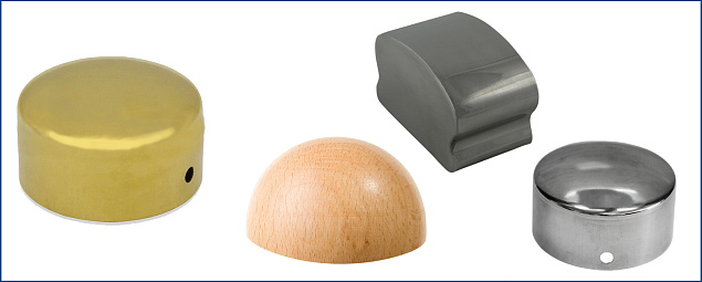  Заглушки для деревянного поручня в Ростове-на-Дону. Комплектующие для лестничных ограждений и перил ПерилаГлавСнаб